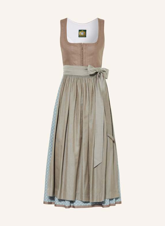 Hammerschmid Dirndl PLATTENSEE TAUPE/ BLAU