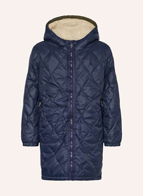 POLO RALPH LAUREN Płaszcz puchowy GRANATOWY