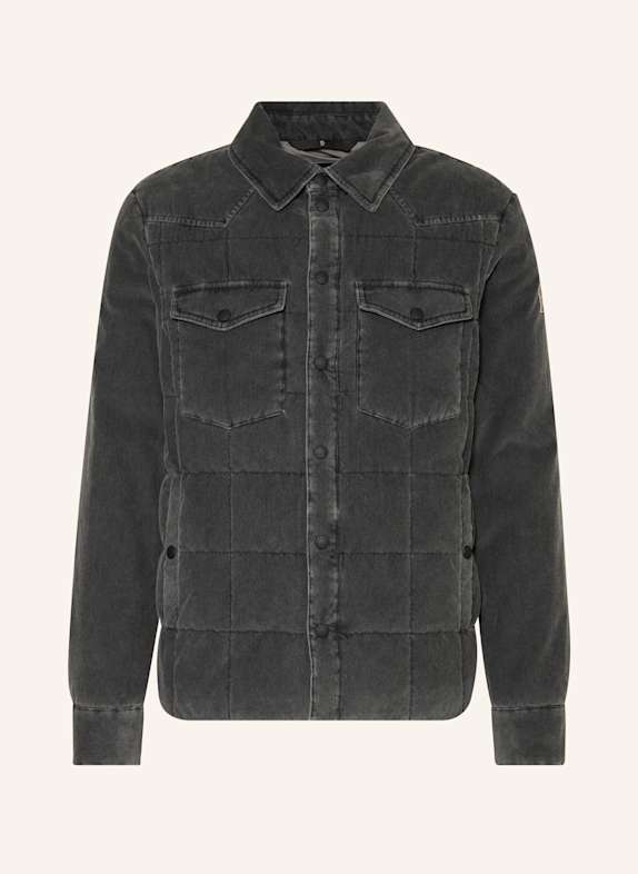 MONCLER GRENOBLE Daunenjacke GELT aus Cord DUNKELGRAU