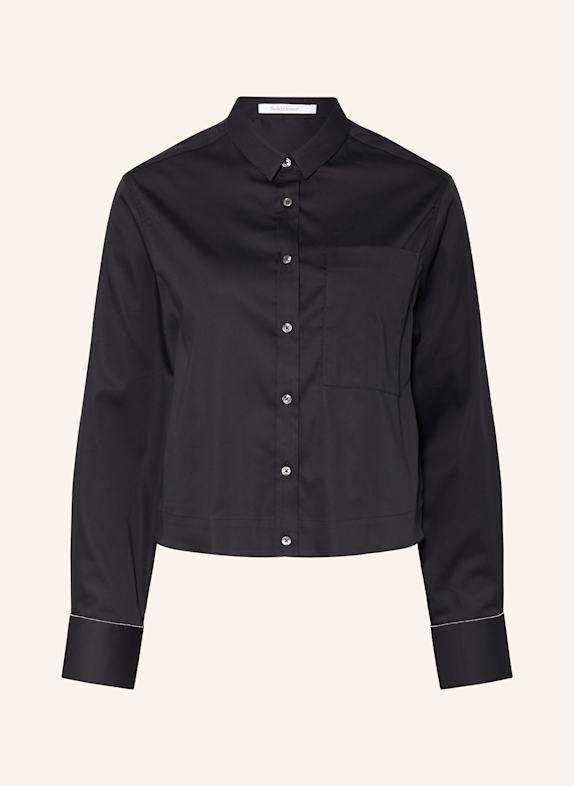 Soluzione Shirt blouse with decorative beads BLACK