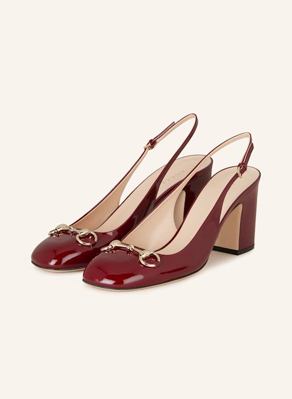 GUCCI Sling-Pumps 6207 ROSSO ANCORA