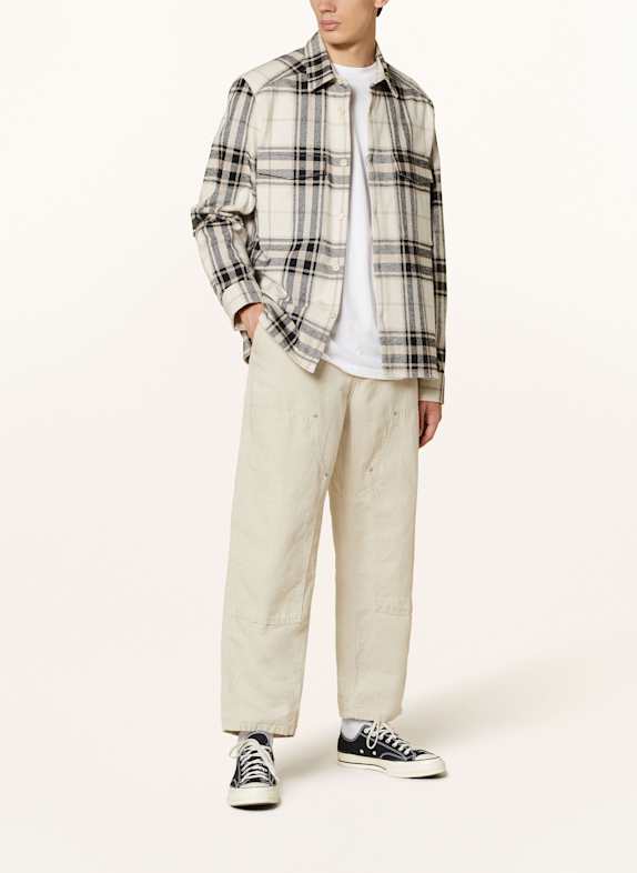 carhartt WIP Broek WALTER Regular Fit met linnen BEIGE