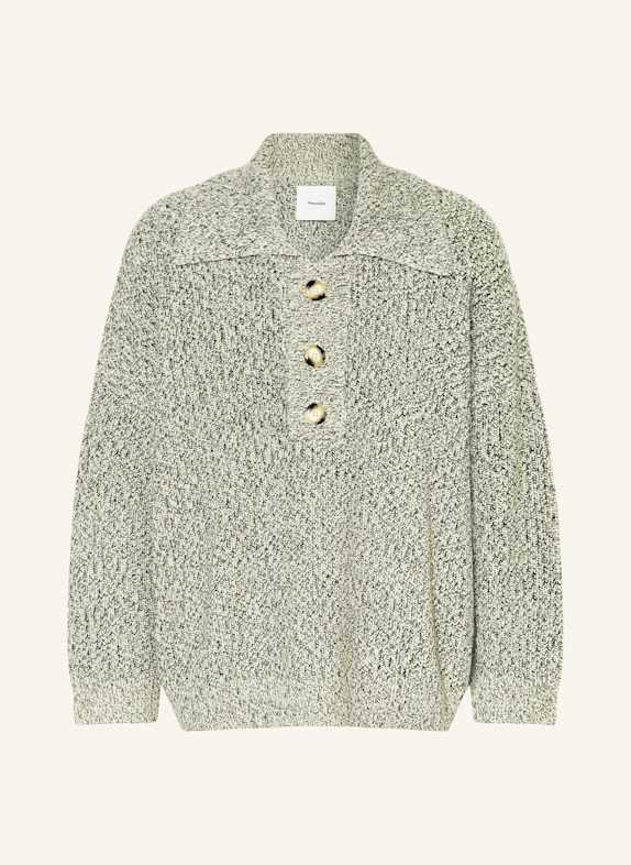Nanushka Pullover DELIER SCHWARZ/ CREME