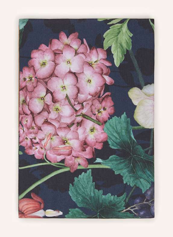 SCHLOSSBERG Kissenbezug OPHELIA DUNKELBLAU/ GRÜN/ FUCHSIA