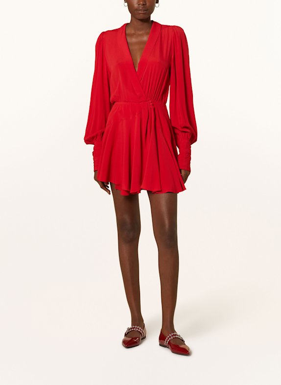 PINKO Wickelkleid MELUN mit Seide ROT