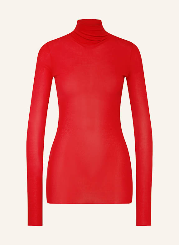 JIL SANDER Longsleeve aus Seide ROT