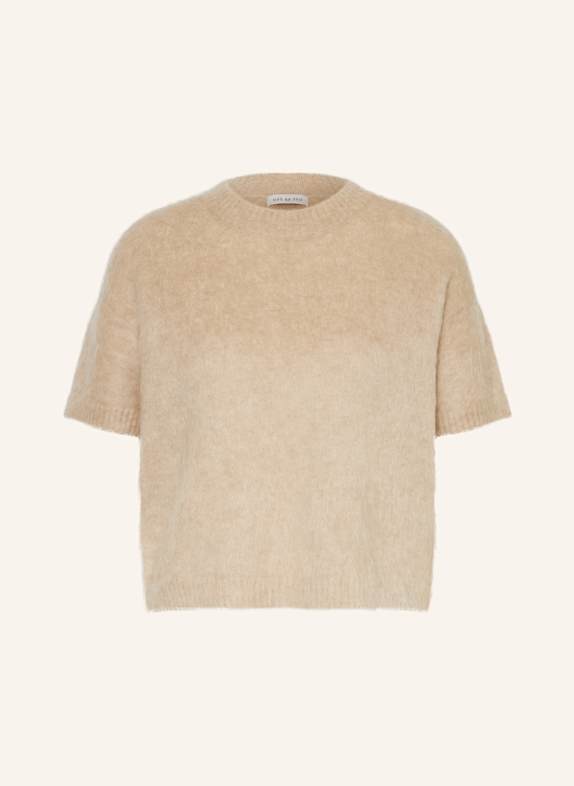 MRS & HUGS Strickshirt mit Mohair BEIGE