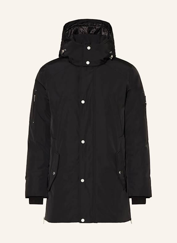 MOOSE KNUCKLES Daunenparka GRANITE mit abnehmbarer Kapuze SCHWARZ