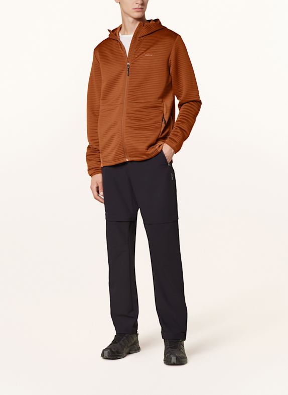 me°ru' Midlayer-jas SMÖGEN DONKERORANJE / ORANJE