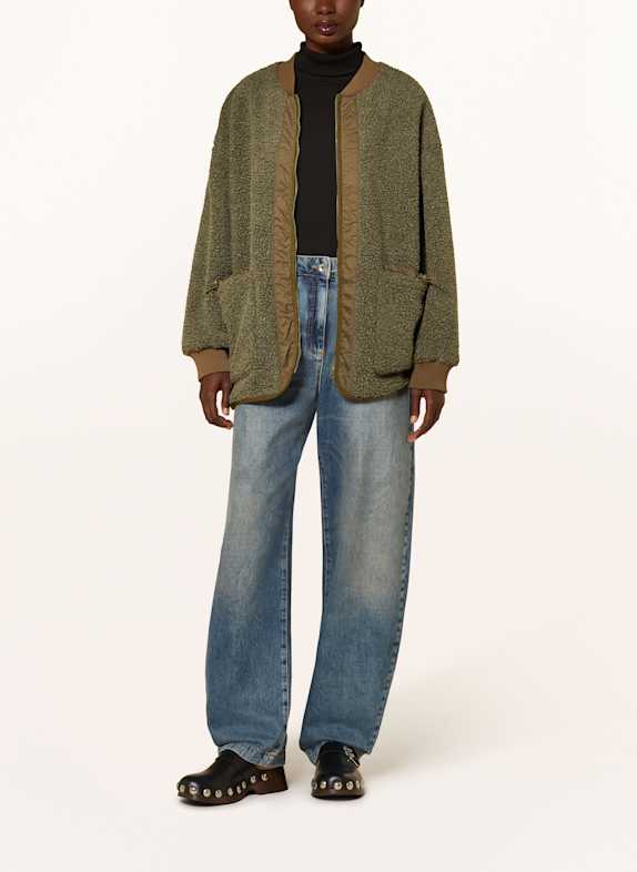 American Vintage Kurtka pluszowa KHAKI