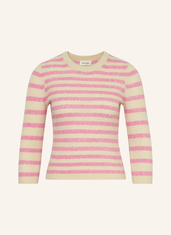 American Vintage Pullover CREME/ ROSA