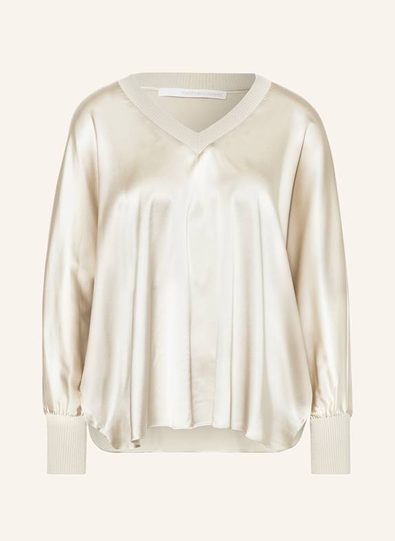 HERZEN'S ANGELEGENHEIT Shirt blouse in silk LIGHT GRAY