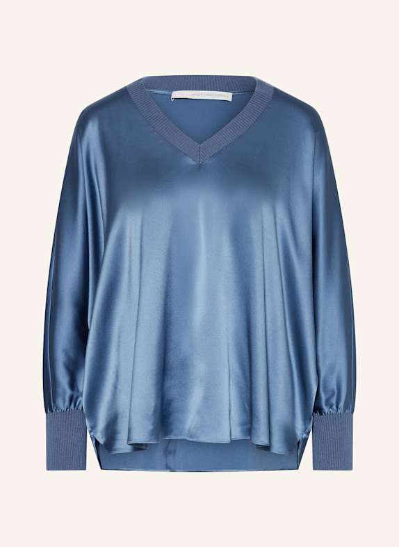 HERZEN'S ANGELEGENHEIT Shirt blouse in silk BLUE