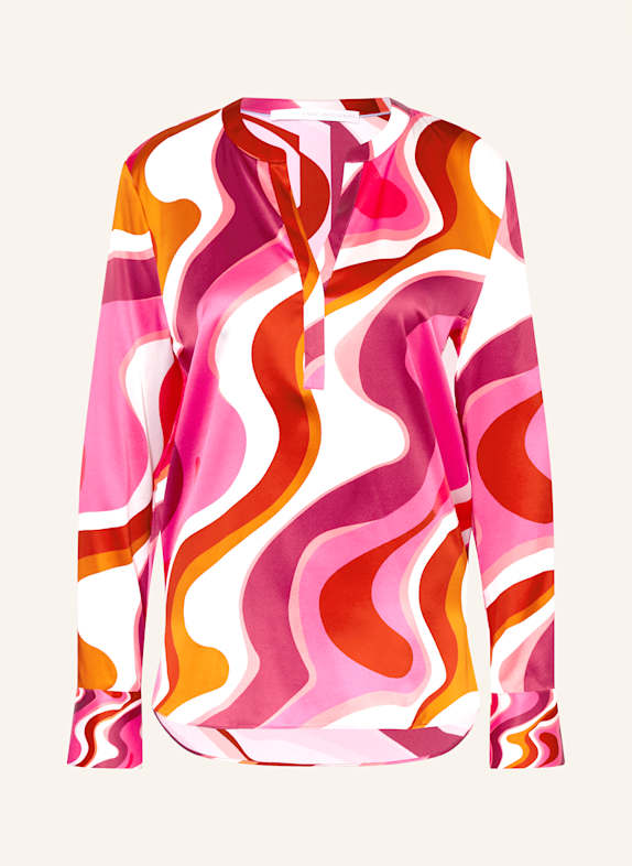 HERZEN'S ANGELEGENHEIT Seidentunika FUCHSIA/ ROT/ ORANGE