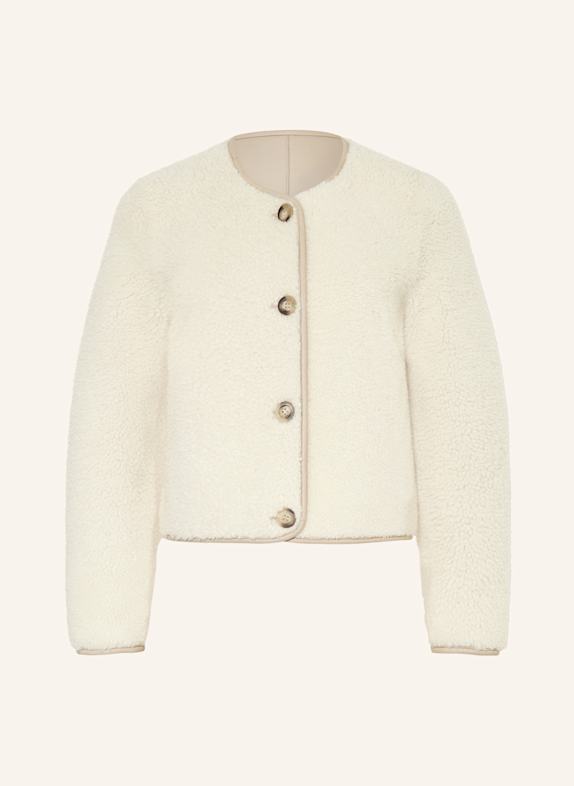 MRS & HUGS Lederjacke zum Wenden ECRU