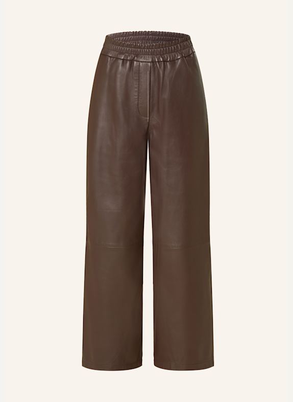MRS & HUGS Lederhose DUNKELROT