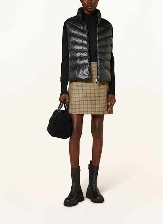 MONCLER Doudoune en mélange de matières NOIR