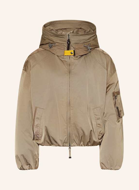 PARAJUMPERS Cropped down jacket NAADZ KHAKI