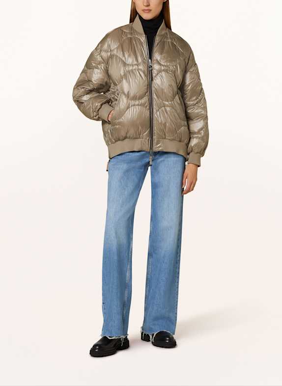 PARAJUMPERS Bluzon puchowy, dwustronny SZAROBRĄZOWY