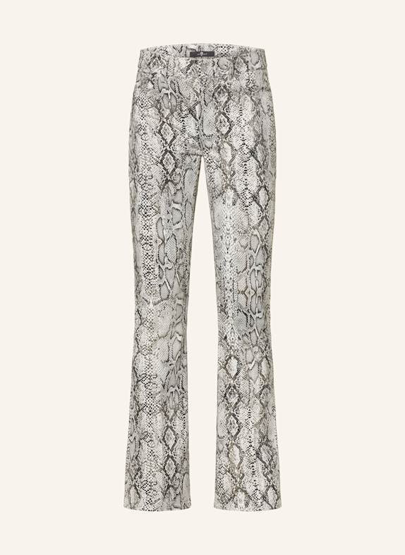 7 for all mankind Bootcut-Jeans WEISS/ SCHWARZ