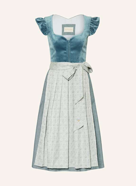 AlpenHERZ Dirndl MELISSA PETROL/ SCHWARZ/ MINT