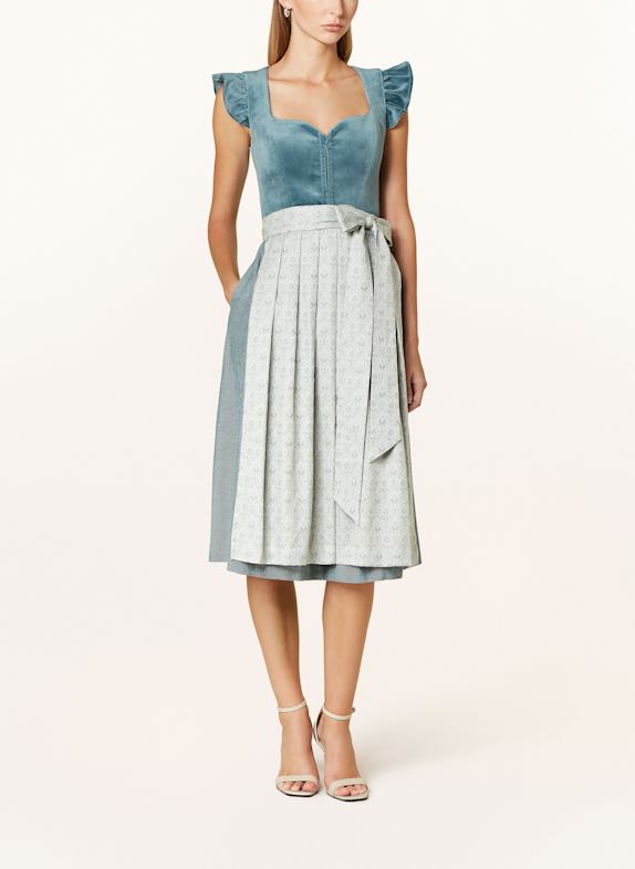 AlpenHERZ Dirndl MELISSA PETROL/ SCHWARZ/ MINT