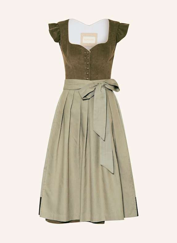 AlpenHERZ Dirndl MARIE OLIV/ BEIGE/ CREME