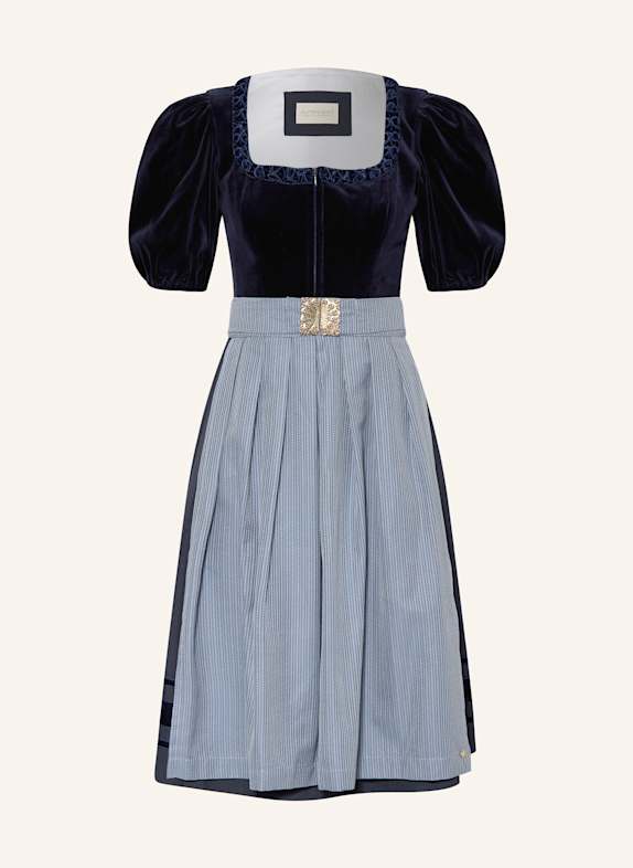 AlpenHERZ Dirndl MONA DUNKELBLAU/ HELLBLAU