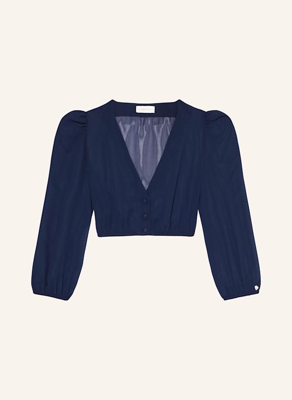 AlpenHERZ Dirndlbluse LOU DUNKELBLAU