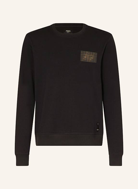 FENDI Sweatshirt BLACK/ BROWN