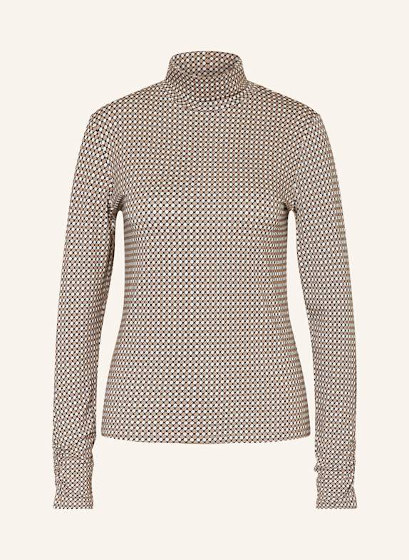 MORE & MORE Turtleneck shirt BEIGE/ BLACK/ WHITE