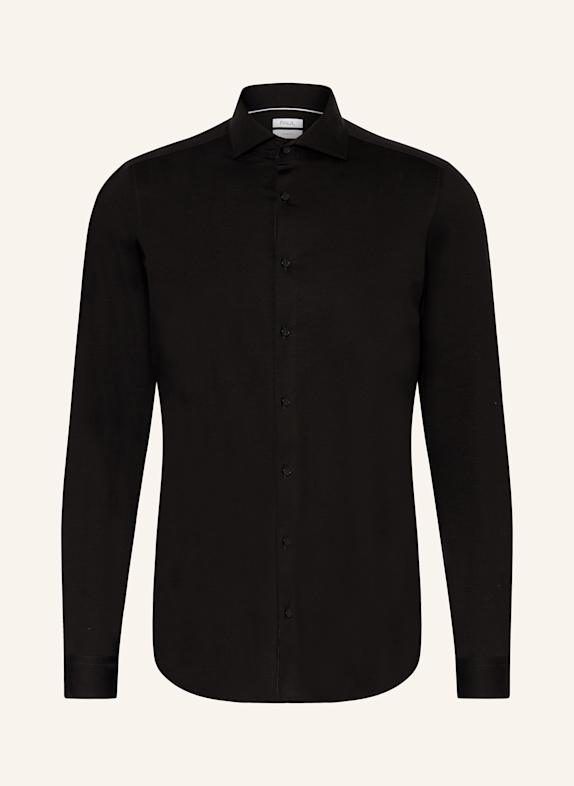 PAUL Jerseyhemd Slim Fit SCHWARZ