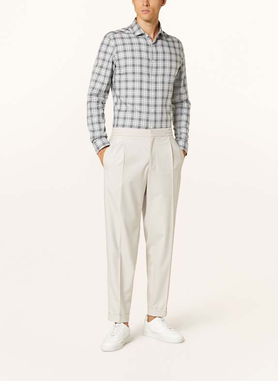 PAUL Overhemd Slim Fit GRIJS / WIT