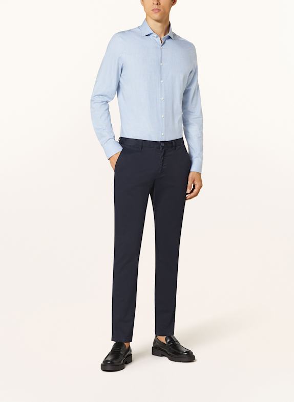 PAUL Slim fit skjorte LYSEBLÅ
