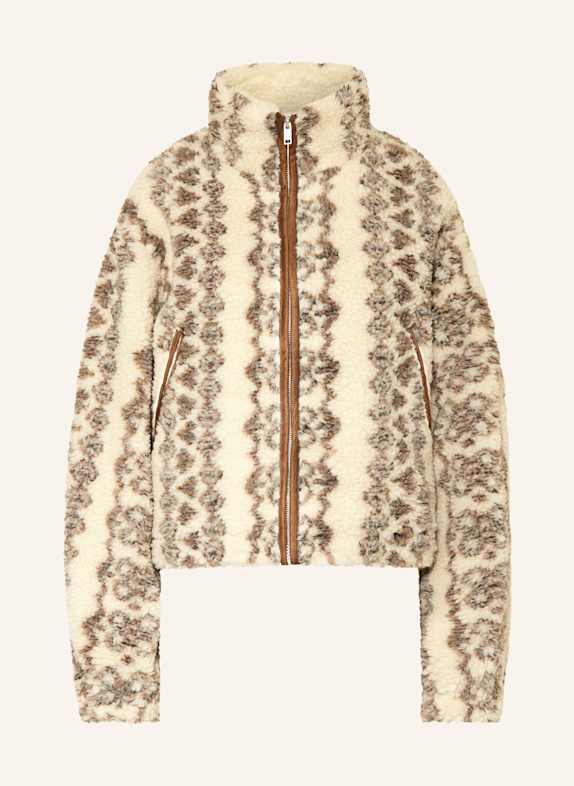 MARANT ÉTOILE Teddyfell-Jacke MACKENSY ECRU/ BRAUN