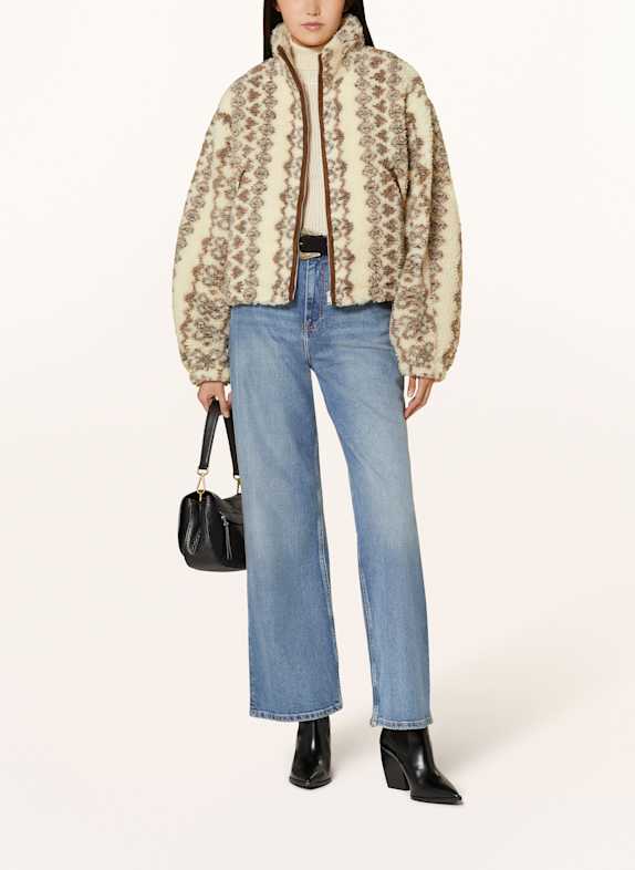 MARANT ÉTOILE Teddyfell-Jacke MACKENSY ECRU/ BRAUN