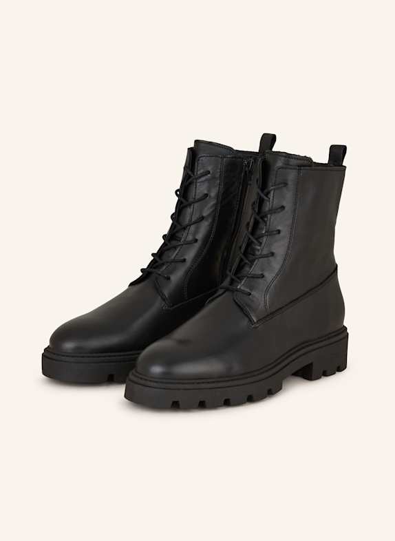 MRS & HUGS Lace-up boots BLACK