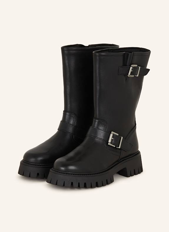 MRS & HUGS Biker boots BLACK