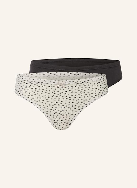 Sanetta 2er-Pack Slips CREME/ SCHWARZ