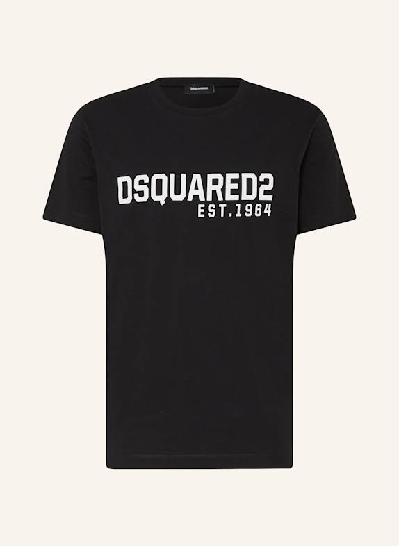 DSQUARED2 T-shirt BLACK/ WHITE