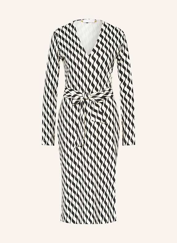 ROBERT FRIEDMAN Jerseykleid SCHWARZ/ ECRU