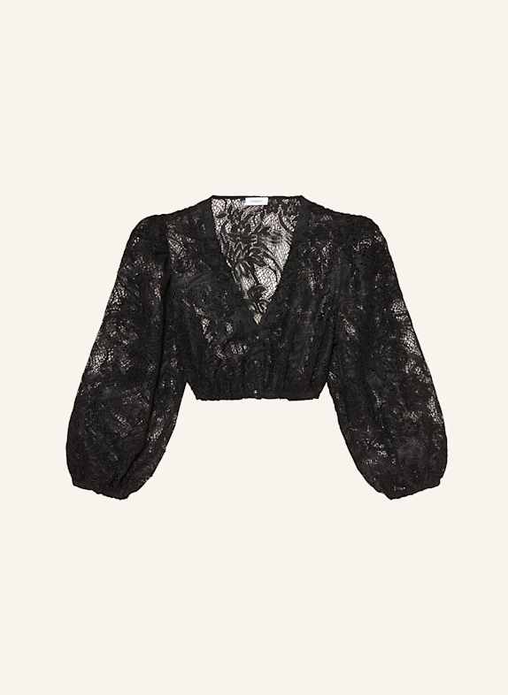 LIMBERRY Dirndlbluse IVANNA mit 3/4-Arm SCHWARZ
