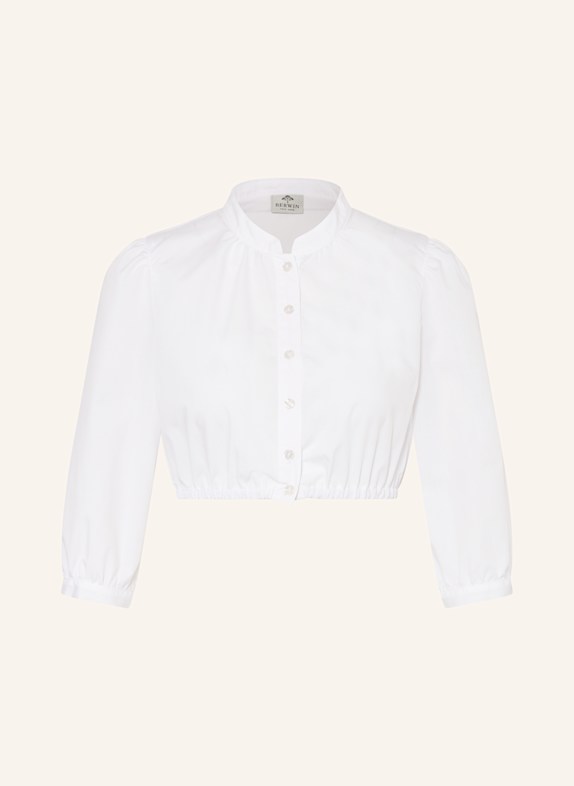 BERWIN & WOLFF Dirndlbluse mit 3/4-Arm WEISS