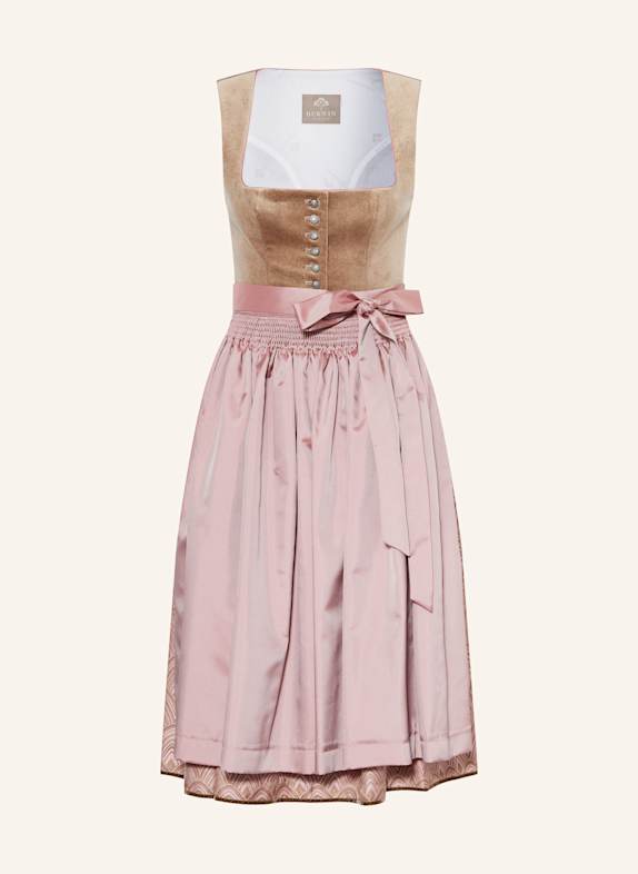 BERWIN & WOLFF Dirndl ROSÉ/ CAMEL/ HELLROSA
