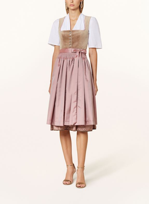 BERWIN 
WOLFF Dirndl ROSÉ/ CAMEL/ HELLROSA