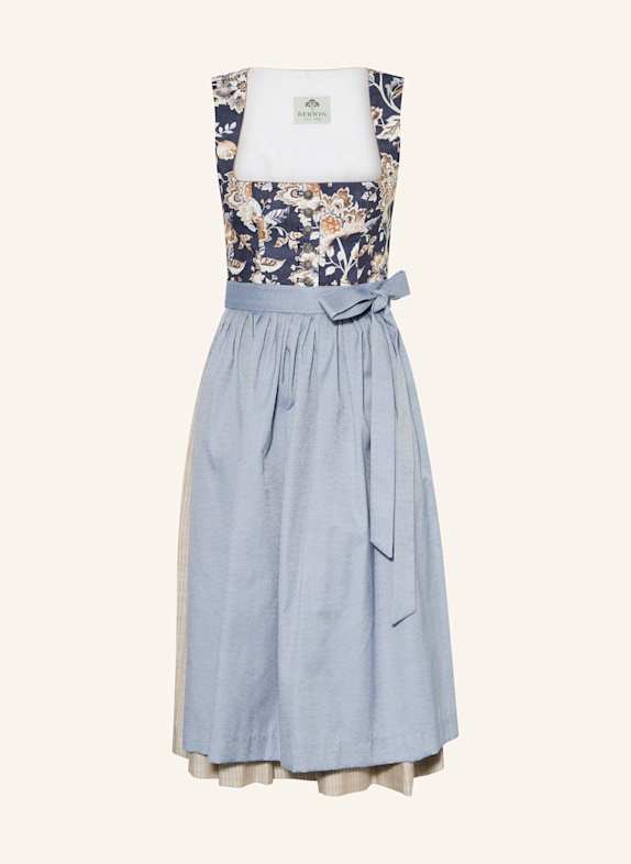 BERWIN & WOLFF Dirndl DUNKELBLAU/ BEIGE/ BRAUN