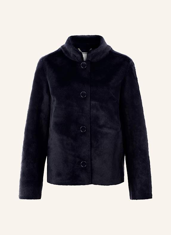 Rich & Royal Kunstfell-Jacke DUNKELBLAU