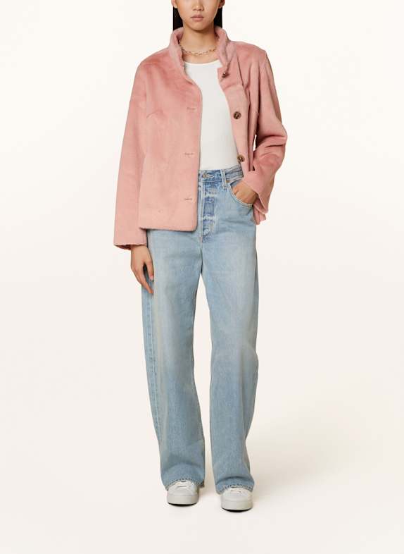 Rich & Royal Kunstfell-Jacke ROSÉ
