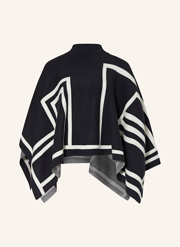 someday BENUKI poncho DARK BLUE/ WHITE