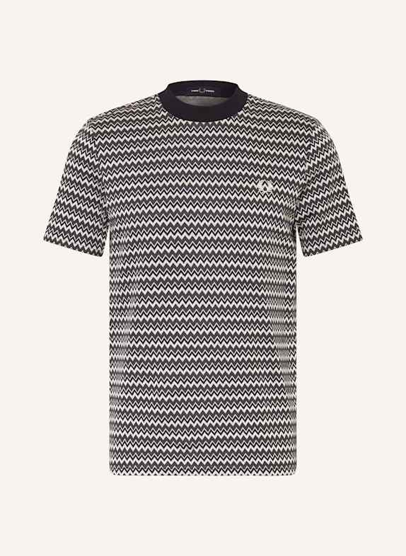 FRED PERRY Knit shirt DARK BLUE/ DARK GRAY/ LIGHT GRAY